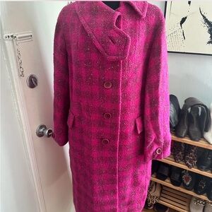 💖 Vintage Colette Modes Dublin Donegal Wool Handwoven Tweed Coat